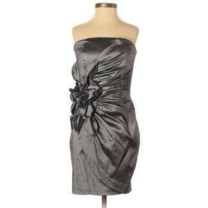 Gunmetal Dress-  Jessica McClintock - 8 (true) Worn twice